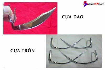 Tìm hiểu về cách băng cựa gà hay nhất từ xưa tới nay 2 Tìm hiểu về cách băng cựa gà hay nhất từ xưa tới nay Hình ảnh 2 loại cựa: cựa dao - cựa tròn