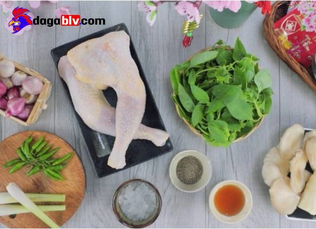 Phương pháp nấu gà lá giang xuất sắc 1 Phương pháp nấu gà lá giang xuất sắc Cách nguyên liệu chuẩn bị nấu gà lá giang