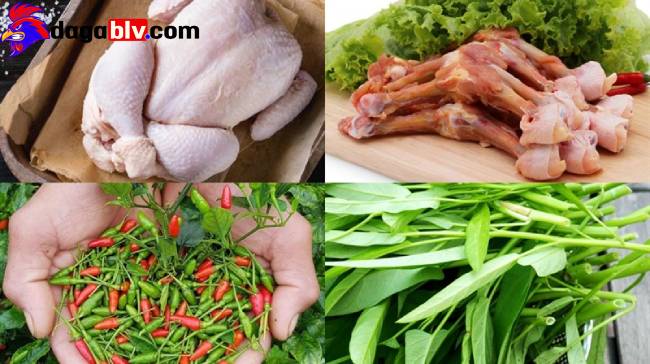  Nguyên vật liệu nấu gà chanh ớt 