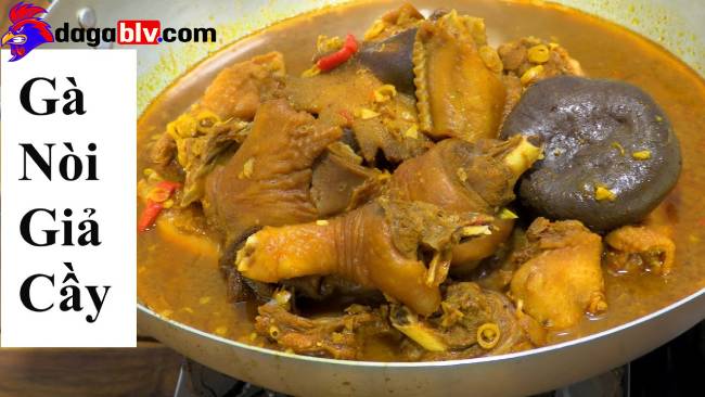 Cách nấu gà giả cầy