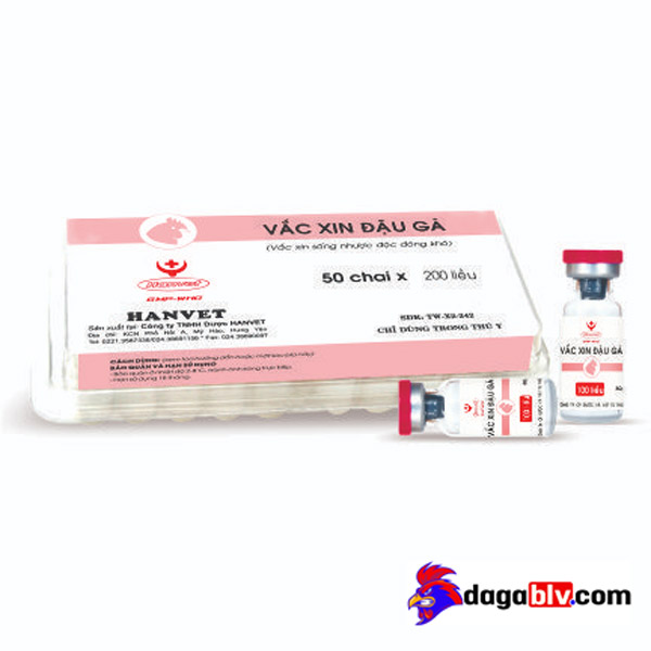 Vacxin Hanvet phòng đậu gà Vacxin Hanvet phòng đậu gà