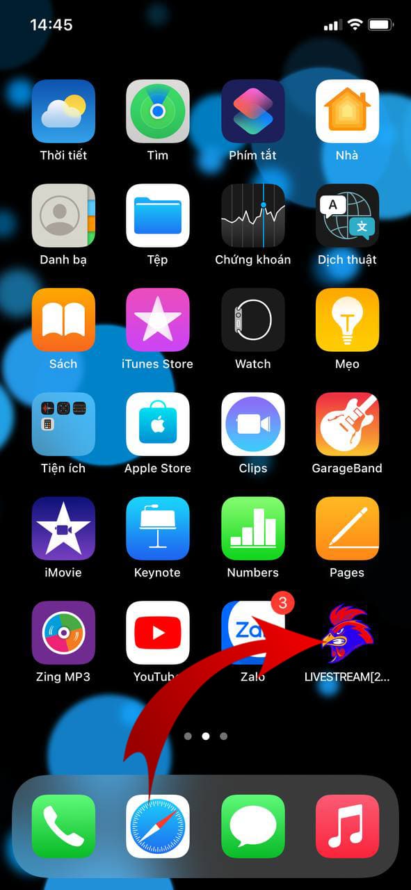 Hướng đẫn tải app Dagablv trên IOS 6 Hướng đẫn tải app Dagablv trên IOS ios5