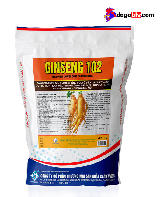 Có nên sử dụng thuốc tăng trưởng cho gà hay không? 4 Có nên sử dụng thuốc tăng trưởng cho gà hay không? Ginseng 102